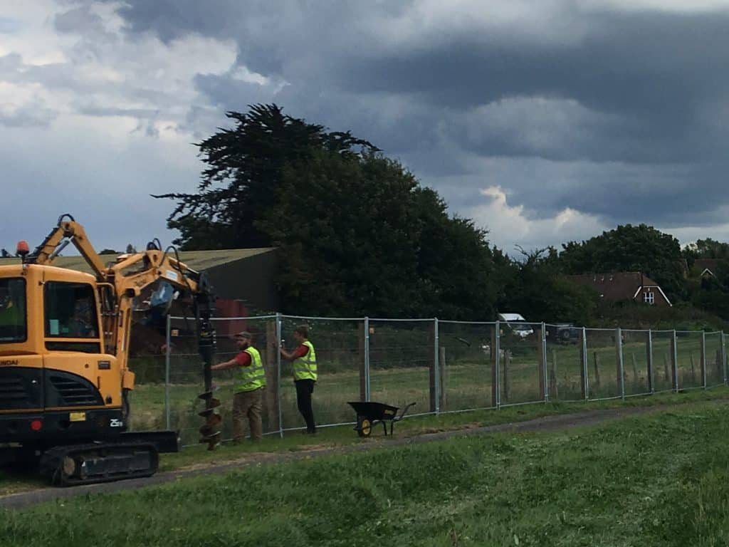 Installing Tree Protection Fencing to comply with BS5837